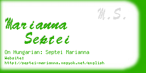 marianna septei business card